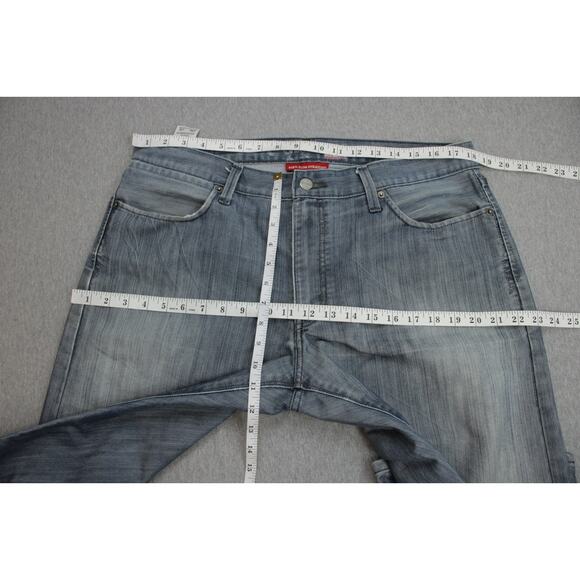 Levis Denizen Jeans Mens 36 x 32 Blue 218 Slim Straight Cotton Blend - Picture 6 of 7